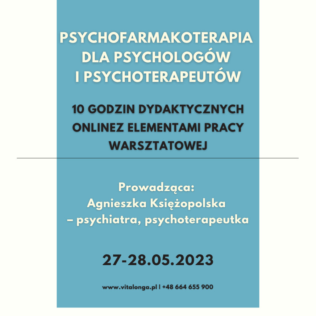 Szkolenie Psychofarmakoterapia