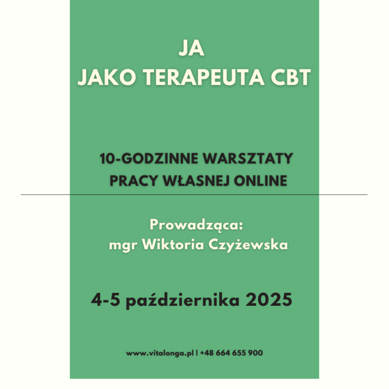 „Ja jako terapeut (k)a CBT”